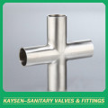 ISO/IDF Sanitary welded cross pipe fittings